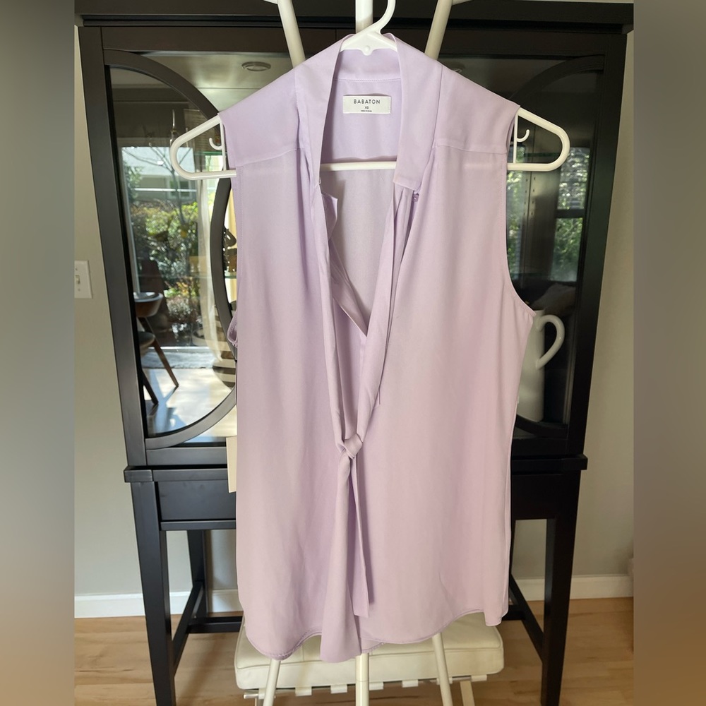 NWT Babaton lilac blouse